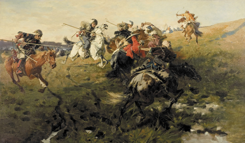 jozef_brandt_-_potyczka_kozakow_z_tatarami