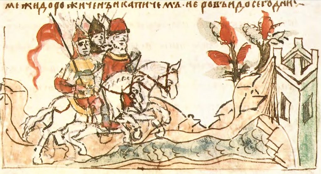 Радзивіллівський_літопис_Володимир_у_Дорогожичах_(980)