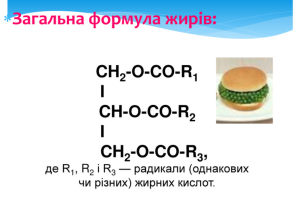 загальна формула жирів