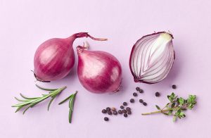 red onions and spices