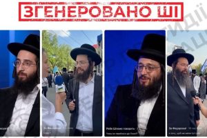 Росія поширює ШІ-відео про «переселення хасидів» до Умані