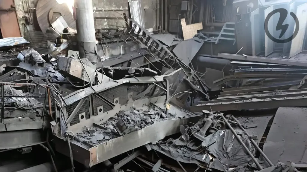 Внаслідок російської атаки пошкоджене обладнання Трипільської ТЕС
