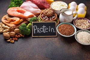 Healthy food high in protein