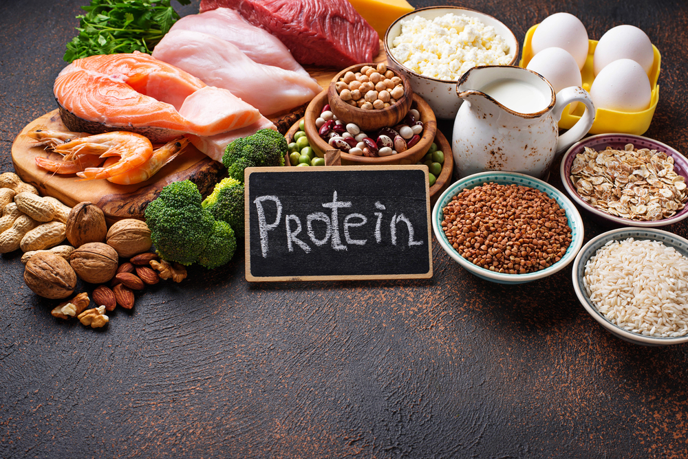 Healthy food high in protein