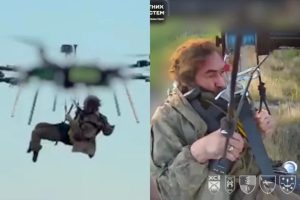 Замість наземного робота – гексакоптер ЗСУ провели незвичайну евакуацію пораненого з фронту